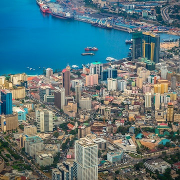 Shot from the plane on my first trip to Dar es Salaam.