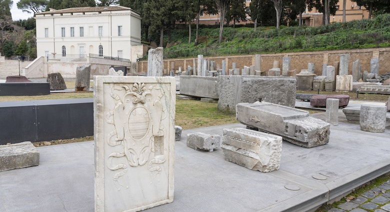 ROME, ITALY - 2024/01/11: Carved marble blocks from the Ancient Rome are lined up during the opening of the Archaeological Park of Celio and 'Forma Urbis Museum'. (Photo by Stefano Costantino/SOPA Images/LightRocket via Getty Images)
1925908661
carved, marble blocks, marble, historic, archaeological park of celio, forma urbis museum, archaeological, park