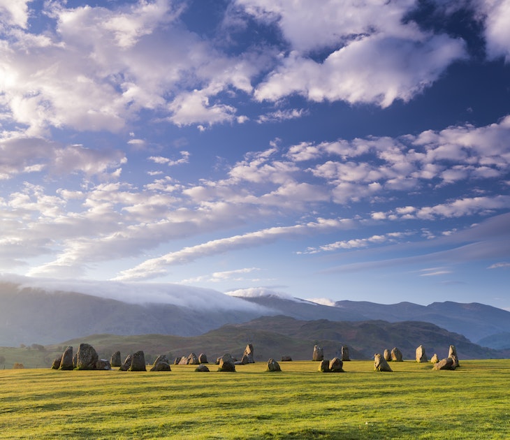 A stunning early morning sky over Castlerigg Stone Circle. Taken near Keswick in the north of the Lake District, Cumbria. UK.
682972070