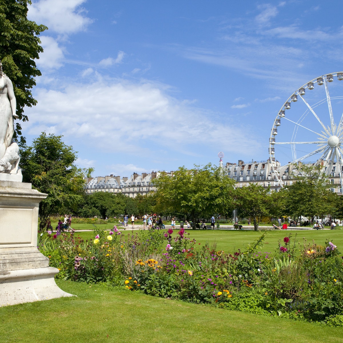 The Jardin des Tuileries in Paris.