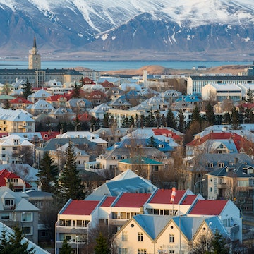 Reykjavik view from Perlan.