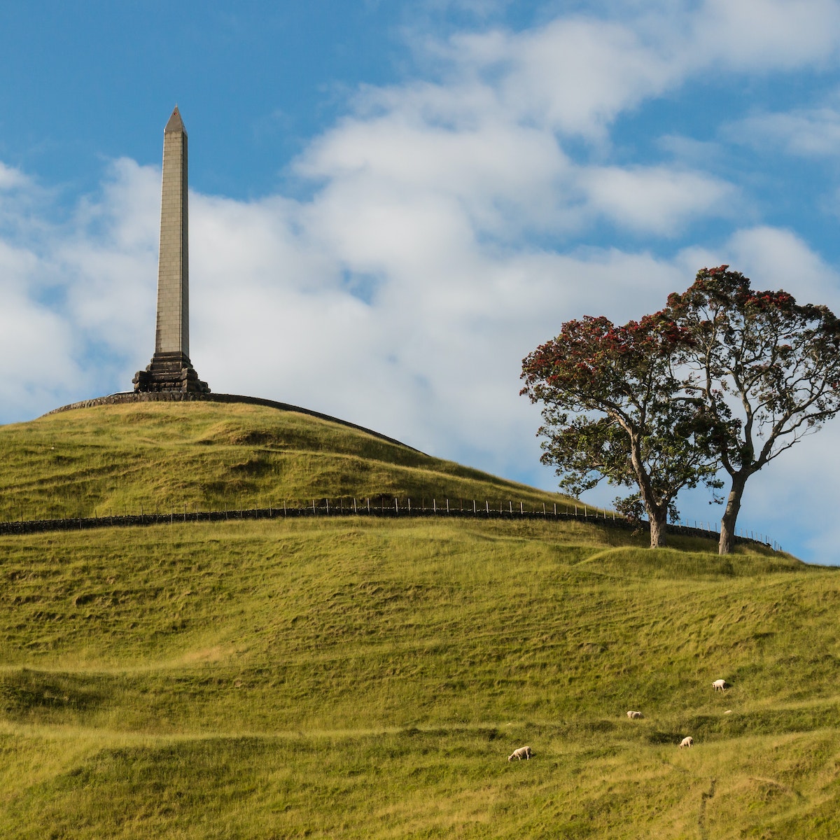 One Tree Hill monument in Auckland, New Zealand.