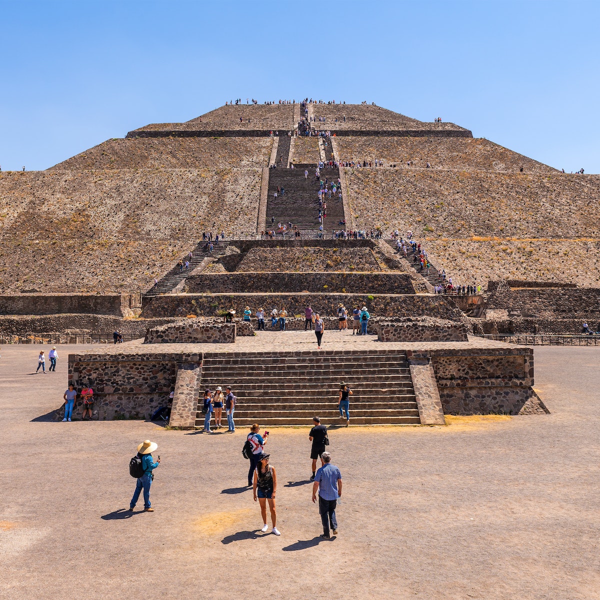 Pyramid of the Sun in Teotihuacan, Mexico.
